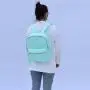 Stock Large Capacity Customizable Logo Travel Storage Bag Macaron Candy Color New Baby Blue School Backpack Bags