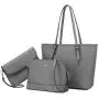 Lovevook High quality wholesale 3 in 1 set crossbody bag popular PU leather ladies tote bags women shoulder handbag set