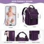 LOVEVOOK Custom logo Waterproof Baby Diaper Bag Travel Diaper Backpack with Changing Pad lightweight travel work mummy nappy bag