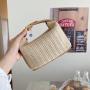 CCF661 New Fashion Summer Beach Rattan Straw Bag Handbag Lady Chain Single Shoulder Crossbody Bag Small Hand Bag