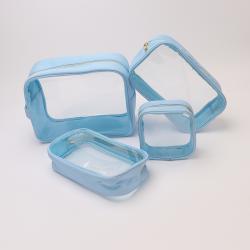 Manufacturer Wholesale Women Makeup Clear Bag Custom Designer Zipper PVC Pouch Ladies Toiletry Clear Travel Bag