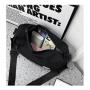 HR011 Unisex Casual Sports Shoulder Bag Lovers Nylon Zipper Fashion Couple Crossbody Bag Street Trendy Cool Soft Travel Bag