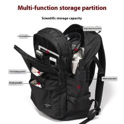 ZF285 New Schoolbag Female Junior High School Students Shoulder Bag Male Computer Backpack Polyester Breathable Waterproof