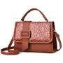 OEM Low MOQ Handbag Custom logo I speak Fluent French Vegan Leather PU Fashion Ladies Handbags 2022 Totes