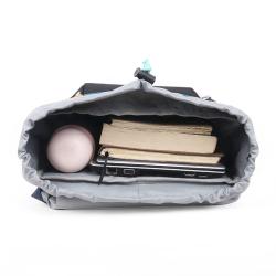 CHANGRONG Custom large capacity color block design Recycled RPET Casual travel laptop rucksack backpack bag