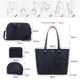 LOVEVOOK 2022 factory wholesale 4pcs ladies handbag sets elegent crossbody bag with wallet card holder women purses and handbags