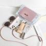 Transparent crossbody bags for women 2024 trend ladies handbag small square bag mini satchel shoulder bag