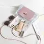 Transparent crossbody bags for women 2024 trend ladies handbag small square bag mini satchel shoulder bag