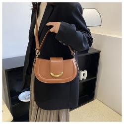 2023 New Shoulder Saddle Bags Women Handbags Ladies Candy Color Bolsas Para Mujer Fashion Hasp Leather Crossbody Bags For Women
