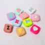 Keymay Multicolor Customized Personalized Letter Embroidery Patch Gifts Nylon Zipper Pouch Waterproof Makeup Cosmetic Bag Women