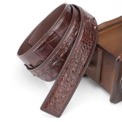 Cinturon De Cuero Wholesale Famous Brand Designer Genuine Crocodile Leather  Belly Straps For Mens 2022 Alligator Belts