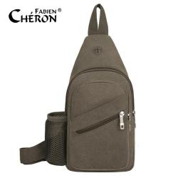 Manufacturer Custom Print Comfortable Adjustable Strap Multi Pocket Ladies Male Sling Cross Body Chest Nylon Crossbody Bag