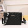 2024 Korean Version Women's Handbags Lingge Crossbody Bag Large Capacity Bucket Bag Fashionable Lady One Piece International