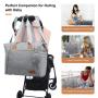 LOVEVOOK wholesale quilted tote shoulder handbag large capacity travel nappy baby bags with Changing Pad mommy Diaper Tote Bag