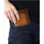 XL294 Men's Genuine Leather Short Wallet Soft Comfortable Purse Gift Packaging Box Card Holders Accept Customized Logo