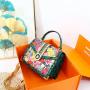 ladysky private label tote bags for girls hot selling women's handbags quality PU printing ladies shoulder bags fashion  34 cm