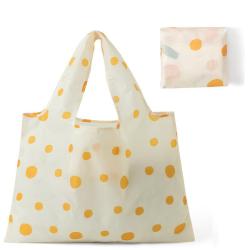 ZX008 Recycled Folding Shopping Bag Nylon Waterproof Storage Bag Multicolor Printed Grocery Washable Tote Bag Picnic Camping