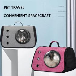ZR345 New Folding Portable Spacecraft Pet Bag Oxford Cloth Outgoing Crossbody Portable Breathable Comfortable Cat Backpack
