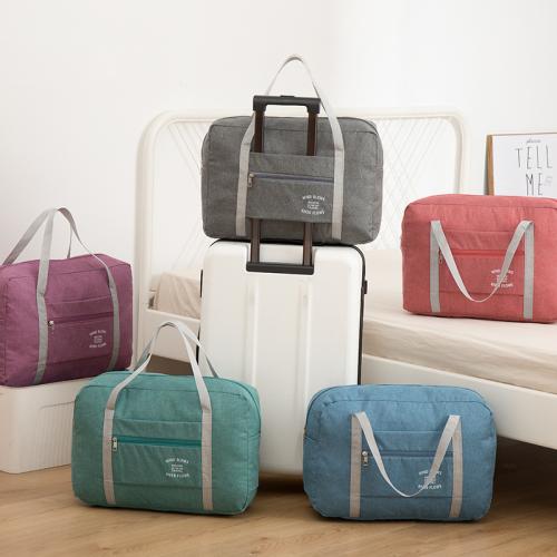 Custom LOGO Lightweight Large Capacity Folding Duffle Bag Storage Waterproof Foldable Travel Duffel Luggage Bag