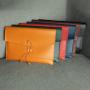 Custom A4 A5 file folder envelope portfolio vegetable tanned leather high-end document paper bag leather case