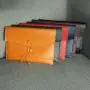 Custom A4 A5 file folder envelope portfolio vegetable tanned leather high-end document paper bag leather case