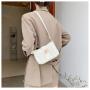 Luxury Women Pleated Ribbon Underarm Handbag China Wholesale PU Ladies Shoulder Bag High Quality  Women Cloud Handbags