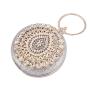 New design round evening bag rhinestone flower bag glitter handbags woman good quality sling bag