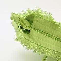 RTS Durable Eco Friendly Fringe Tote Bag Heavy Duty Reusable Canvas Beach Bag Women Custom Hand Tote Bag