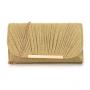 Wholesale Ladies Fancy Bags Glitter Striped Pleated Evening Bag Shoulder Wrinkle Clutch Bags Handbags For Woman