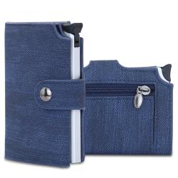 Oem Rfid Credit Card Holder New Style Auto Eject Mini Malist Men Slim Metal Smart Wallet Aluminum Pop Up Kartenetui