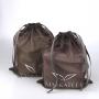 Custom Logo Printed Nylon Mesh Cosmetic Soap Drawstring Bag Mesh Gift Fruits Dust Pouch