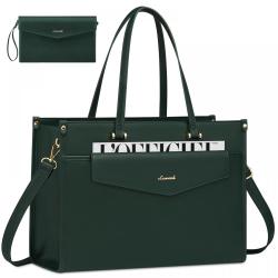 Laptop Bag for Women 15.6 inch computer Tote handbag Work Business Briefcase Waterproof Leather Teacher Office Shoulder Hand bag