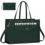 Laptop Bag for Women 15.6 inch computer Tote handbag Work Business Briefcase Waterproof Leather Teacher Office Shoulder Hand bag