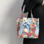 Customized natural cotton big capacity cotton canvas shopping tote bag