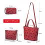 LOVEVOOK Brands Ladies Shoulder Tote Bag Women Luminous Geometric Handbags Sets handbags for women