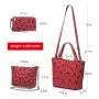 LOVEVOOK Brands Ladies Shoulder Tote Bag Women Luminous Geometric Handbags Sets handbags for women