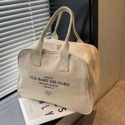 Women's Canvas Bag Custom Logo Large Capacity Canvas Shoulder Bag New Summer Travel Luggage Bag