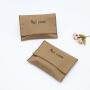 Customized Brown Cotton Twill Envelope Wallet Gift Packaging Bags Small Envelope Cotton Jewelry Pouch