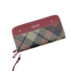 HR767 Women's Wallet Long Zipper Fashion 2024 New Wallet Women's Double Zipper Splicing Colors Handbag Purse