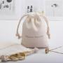 Eco Cotton Linen Drawstring Bag Custom Cosmetic Gift Dust Bag Reusable Personalized Jewelry Packaging Bag