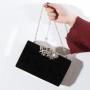 New evening dress bag party purses ladies elegant velvet evening bags woman clutch bag handbag purse