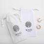 Eco Friendly Reusable Cotton Linen Drawstring Bag Custom Logo Printed Personalized Small Fabric Shopping Bags
