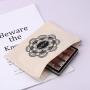 Eco-Friendly Organic Cotton Canvas Travel Cosmetic Bag Custom Screen Printing Canvas Makeup Pouch