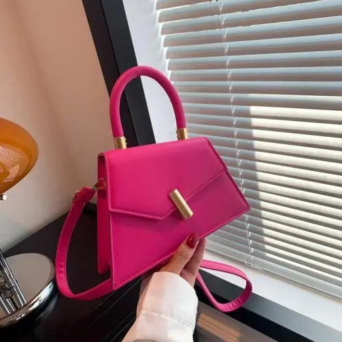 Texture fashion handbag niche ladies design bag 2024 pu crossbody bag simple women shoulder bag
