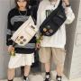 2024 new style waist bag casual women's crossbody bag trendy men's chest bag