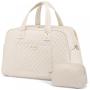 LOVEVOOK 2pcs/set Weekender Overnight Bag with Laptop Compartment Sports Gym Bag with Wet Pocket for Business Travel Duffle Bag