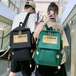 ZR293 New Schoolbag Backpack Unisex Laptop Bag Canvas Waterproof High School Students Style Shoulders Backpack Fashion Travel