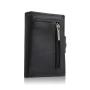 Custom Minimalist Men Wallets PU Leather Aluminum Slim Wallet Mens Pop Up Card Holder