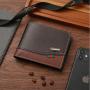 Men's short wallet, spliced retro cross-border men's leather wallet, multi-card slot soft leather money clip, factory wholesale