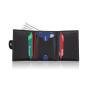 Custom Minimalist Men Wallets PU Leather Aluminum Slim Wallet Mens Pop Up Card Holder